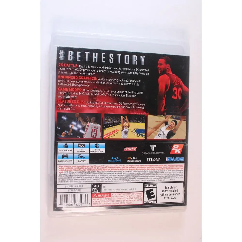 NBA 2K16 (Sony PlayStation 3, PS3) Stephen Curry Complete, tested/works